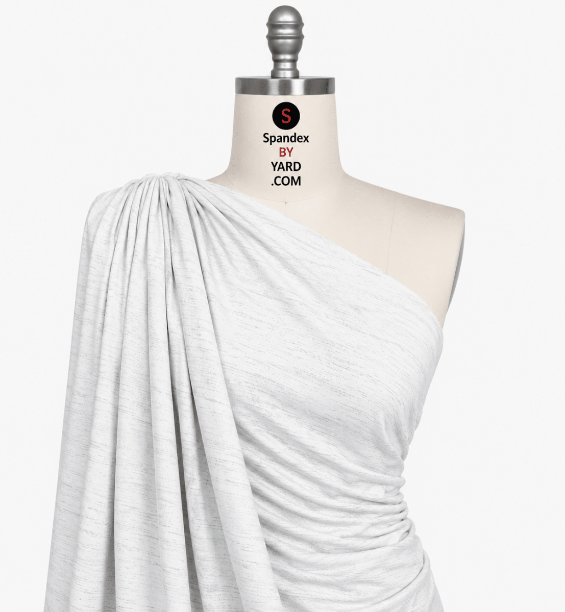 Foil Spandex Cloud Heavy Poly-Spandex Jersey