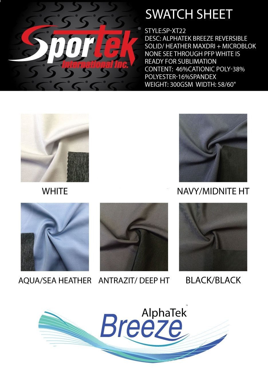 Performance Spandex Reversible Solid Heather