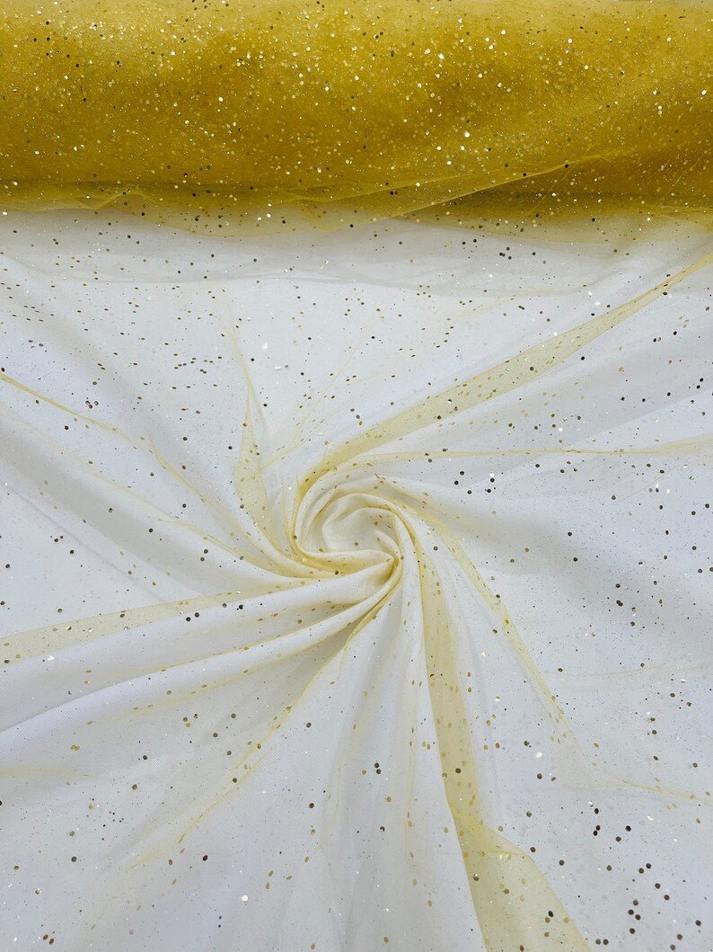 Sparkle Glitter Tulle Mesh Fabric - Iridescent Sparkle, 58" Width (1 Yard)