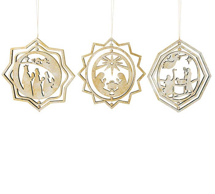 6" Spinning Nativity Ornament