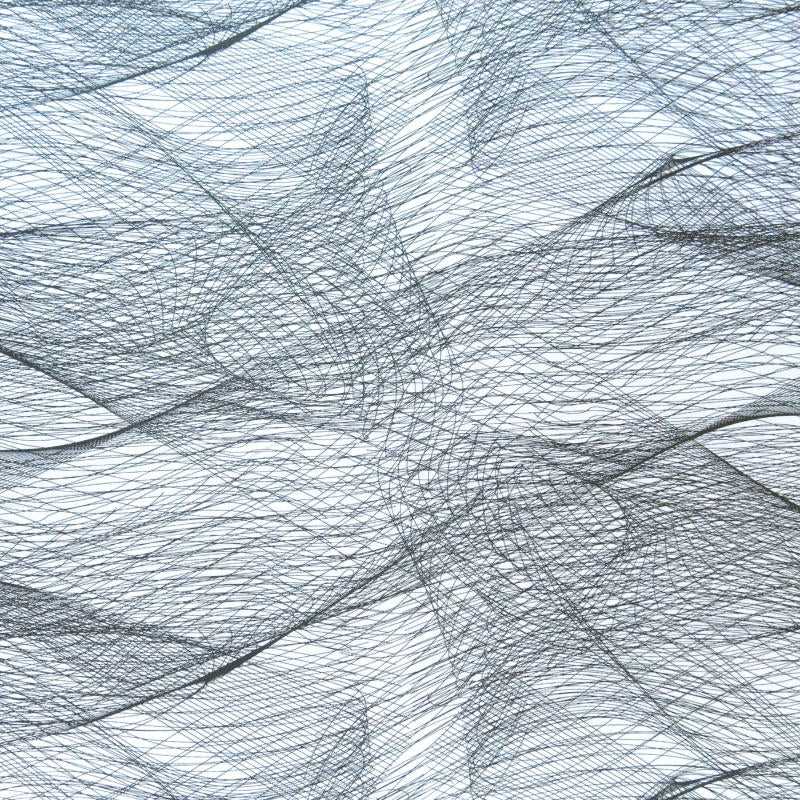Swim Knit Nylon Spandex Spirograph Print
