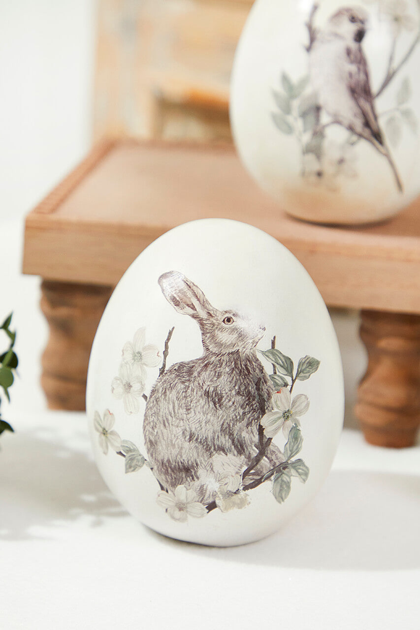 6" Standing Resin Egg - Set of 3