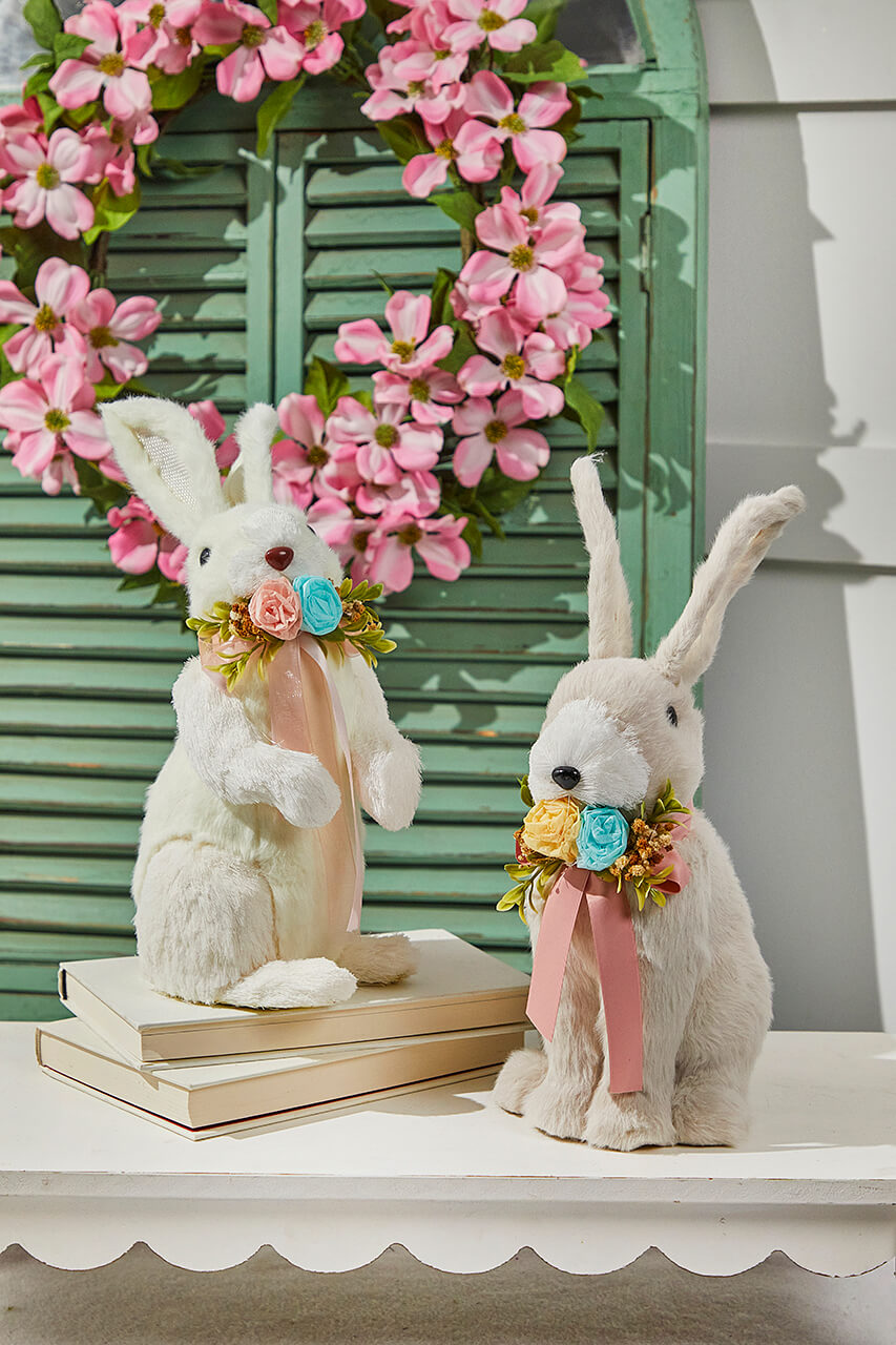 12.25” Crafted Easter Bunny Figurine