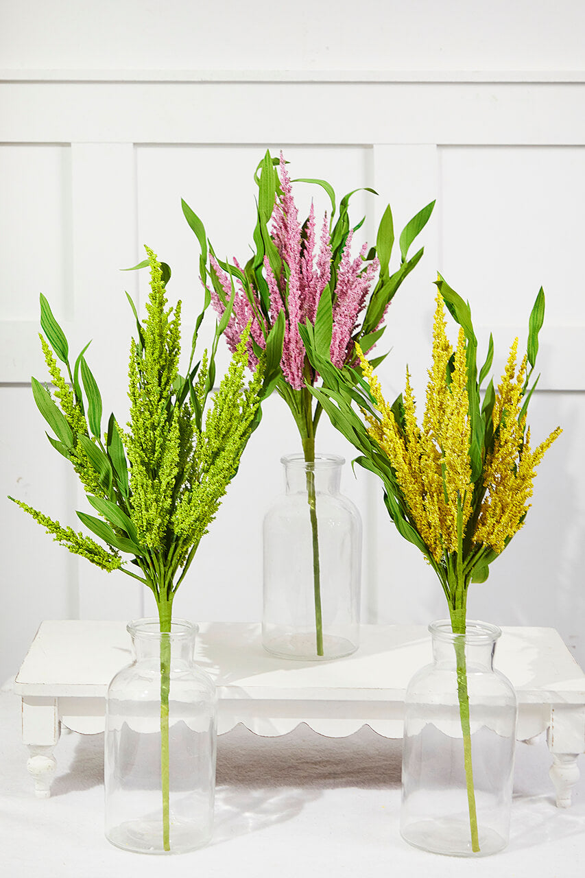 21" Artificial Spike Bush Flowers