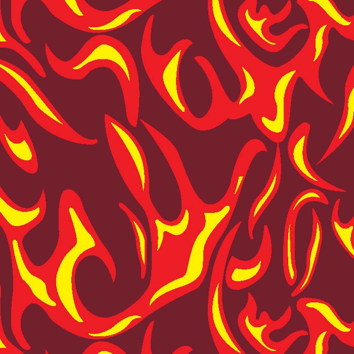 Printed Spandex Flames Fabric for Activewear