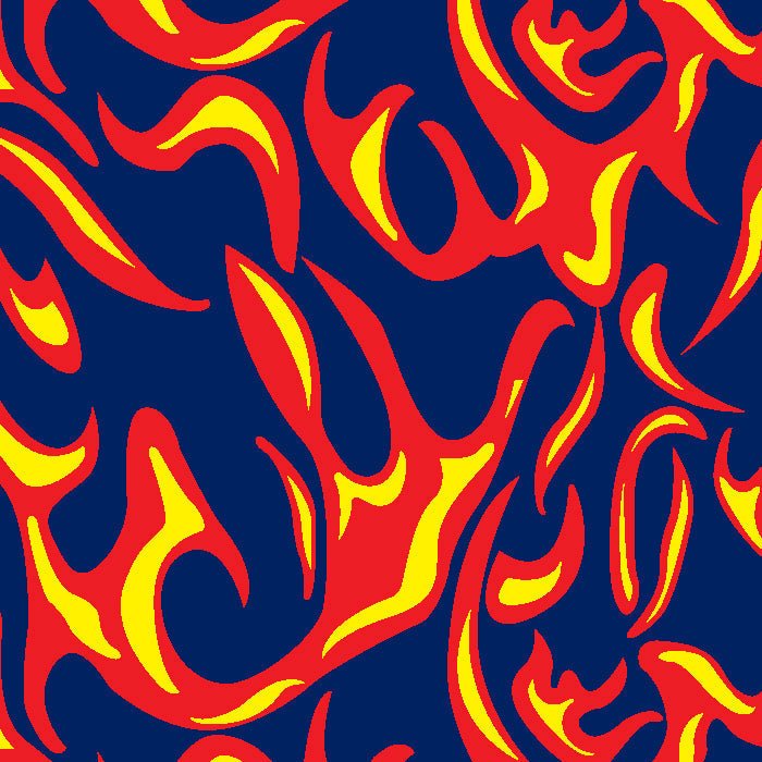 Printed Spandex Flames Fabric for Activewear