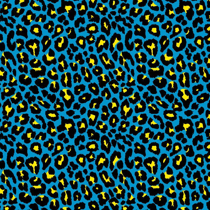 Leopard Print Spandex Fabric Pink/Yellow