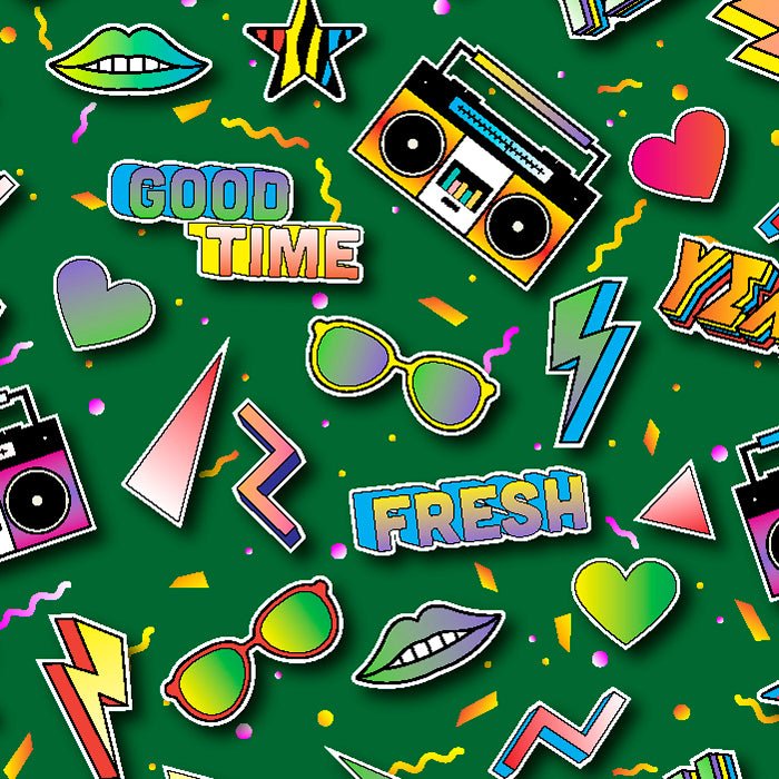Printed Spandex Fabric GOOD TIME Sublimation