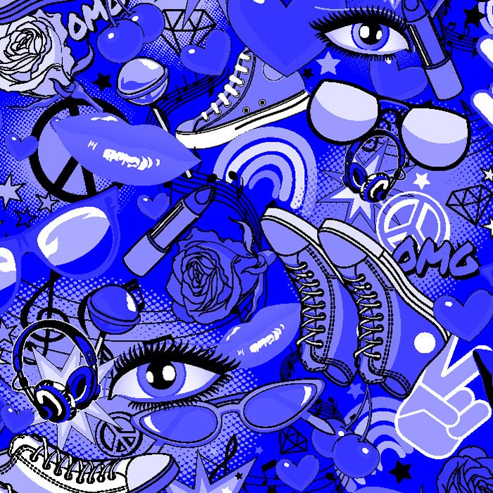 Printed Spandex Teen Pattern Fabric