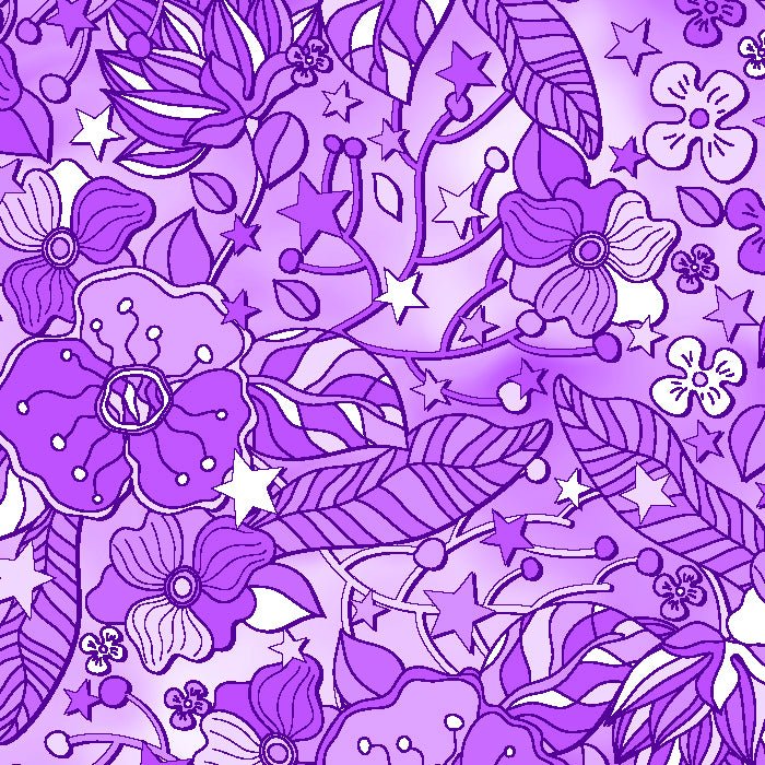 Printed Spandex Flower Stars 4