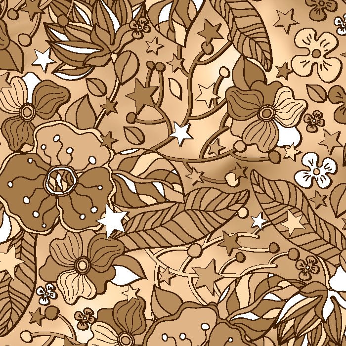 Printed Spandex Flower Stars 4
