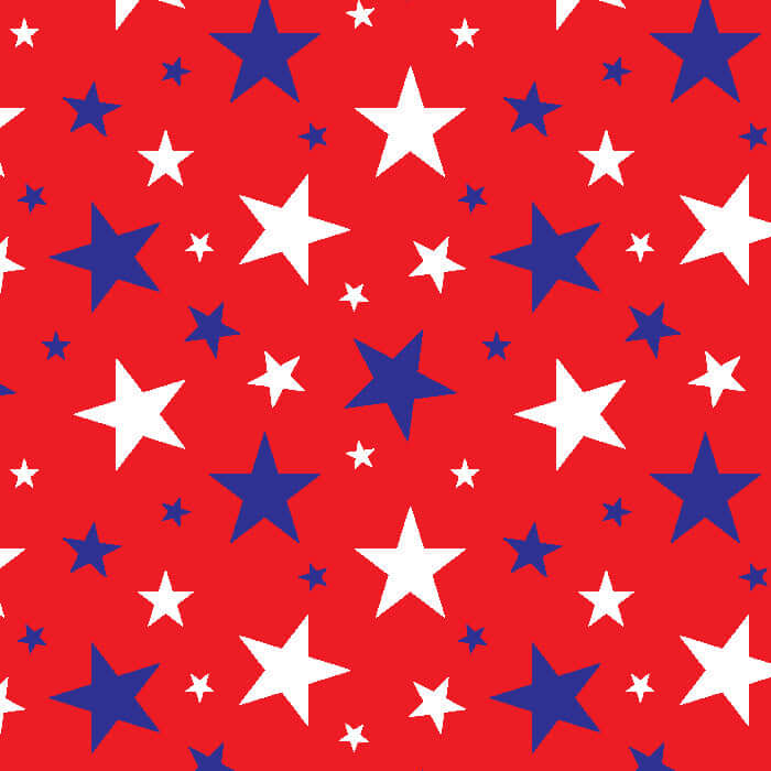 Printed Spandex Multi Stars Sublimation Fabric