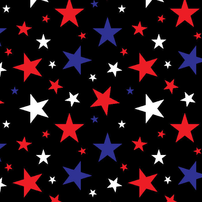 Printed Spandex Multi Stars Sublimation Fabric
