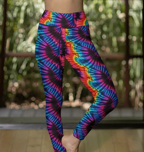 Tie Dye Spandex Fabric for Activewear