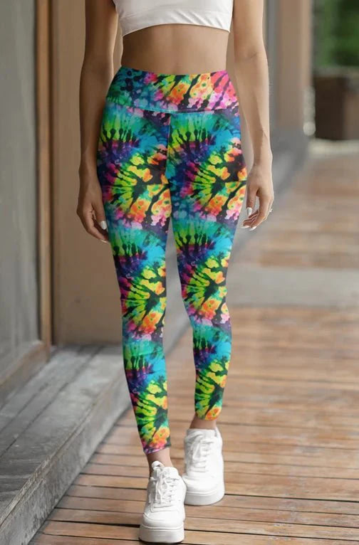Tie Dye Spandex Fabric for Activewear