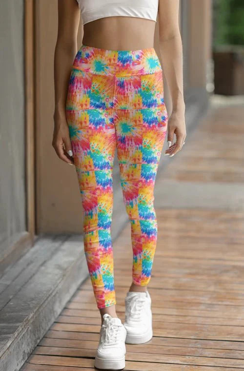 Tie Dye Spandex Fabric for Activewear