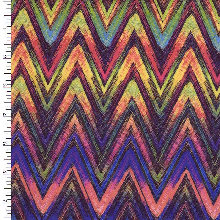 Printed Spandex Abstract Performance Fabric