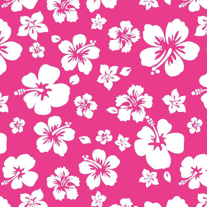 Printed Spandex Hibiscus Tropical Floral Stretch Fabric