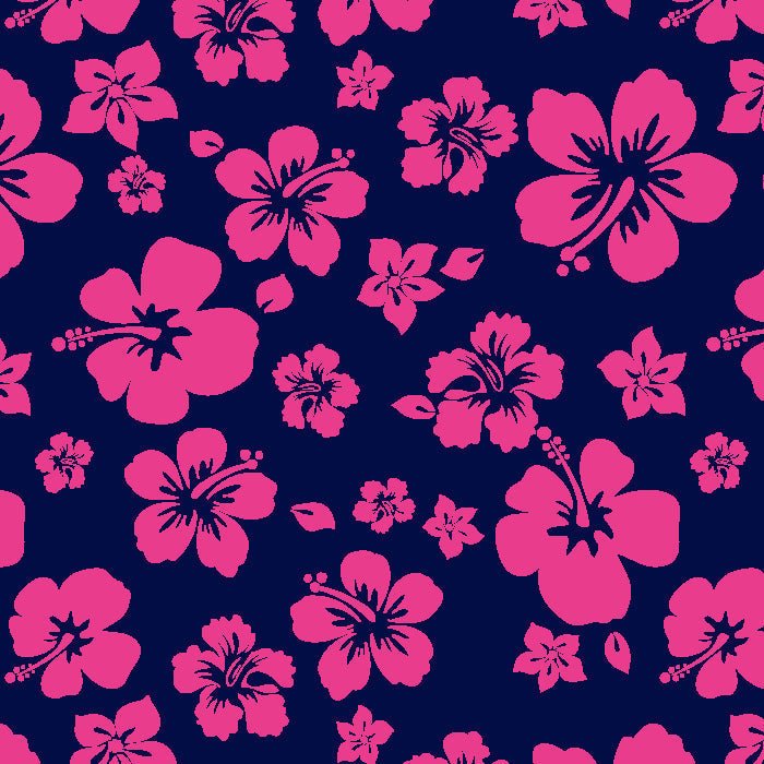 Printed Spandex Hibiscus Tropical Floral Stretch Fabric