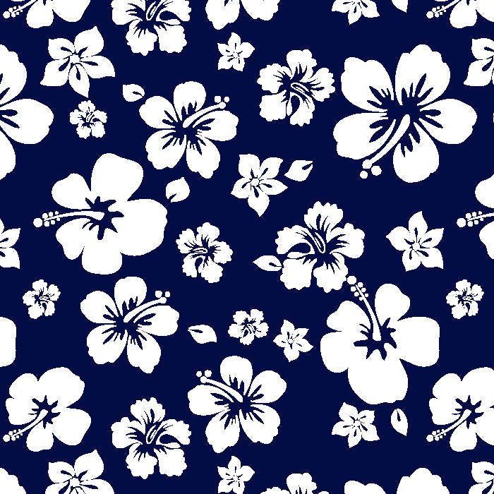 Printed Spandex Hibiscus Tropical Floral Stretch Fabric