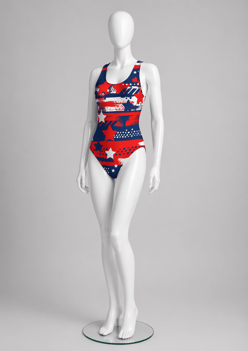 Printed Spandex Patriotic Stars & Stripes