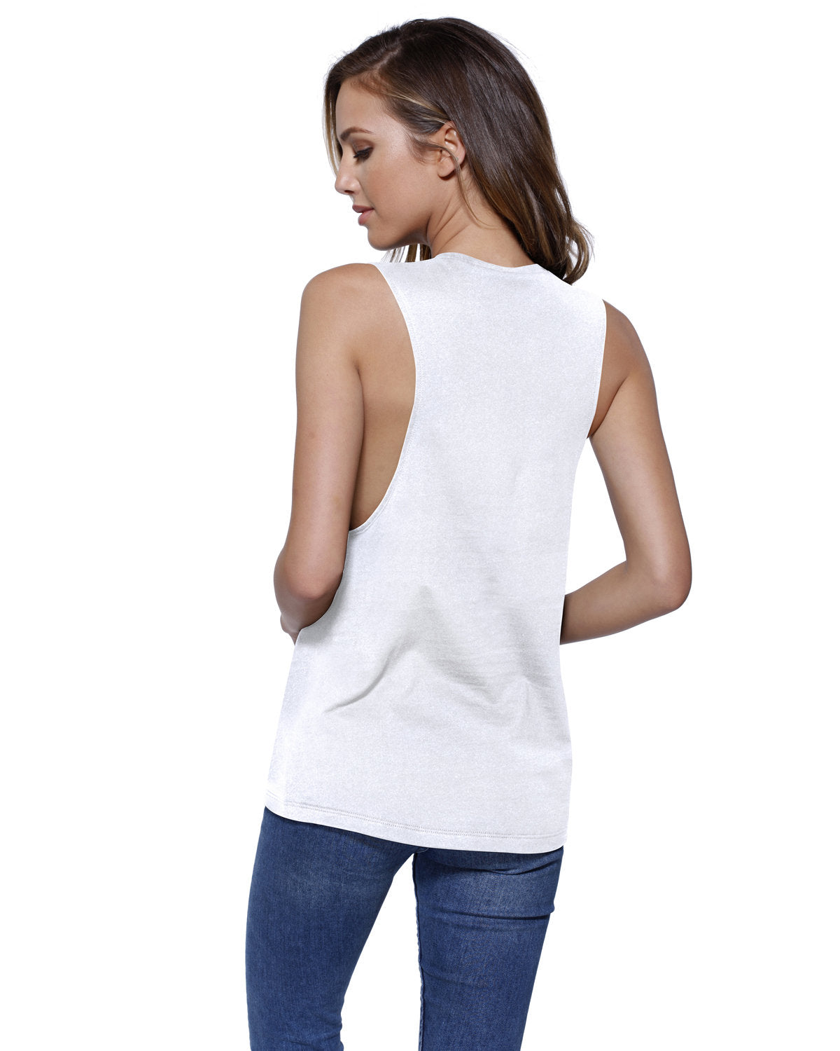 Ladies' Cotton Muscle T-Shirt