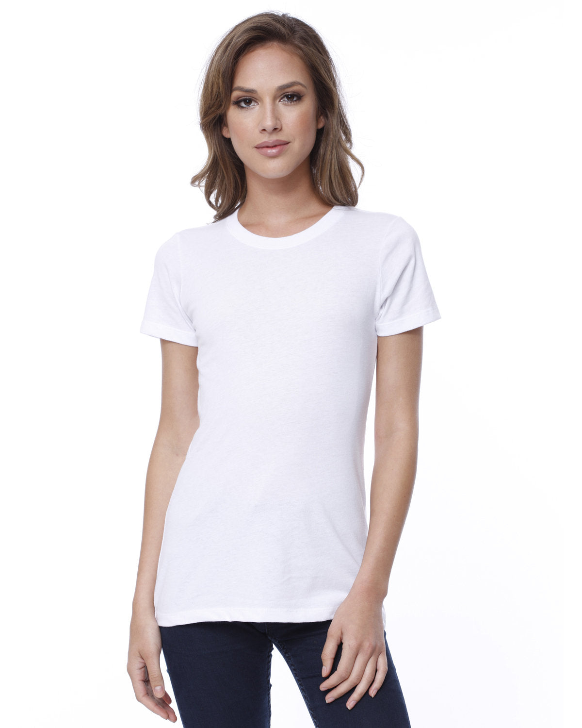 Ladies' Cotton Crew Neck T-shirt