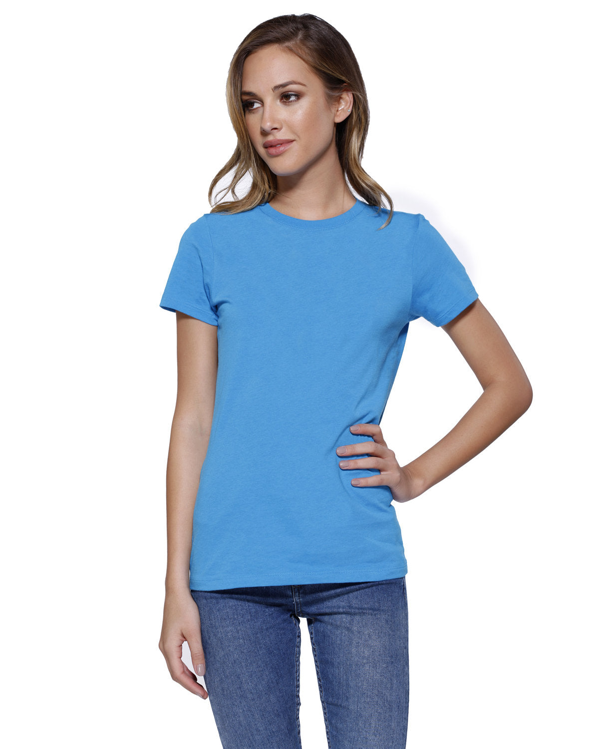 Ladies' Cotton Crew Neck T-shirt