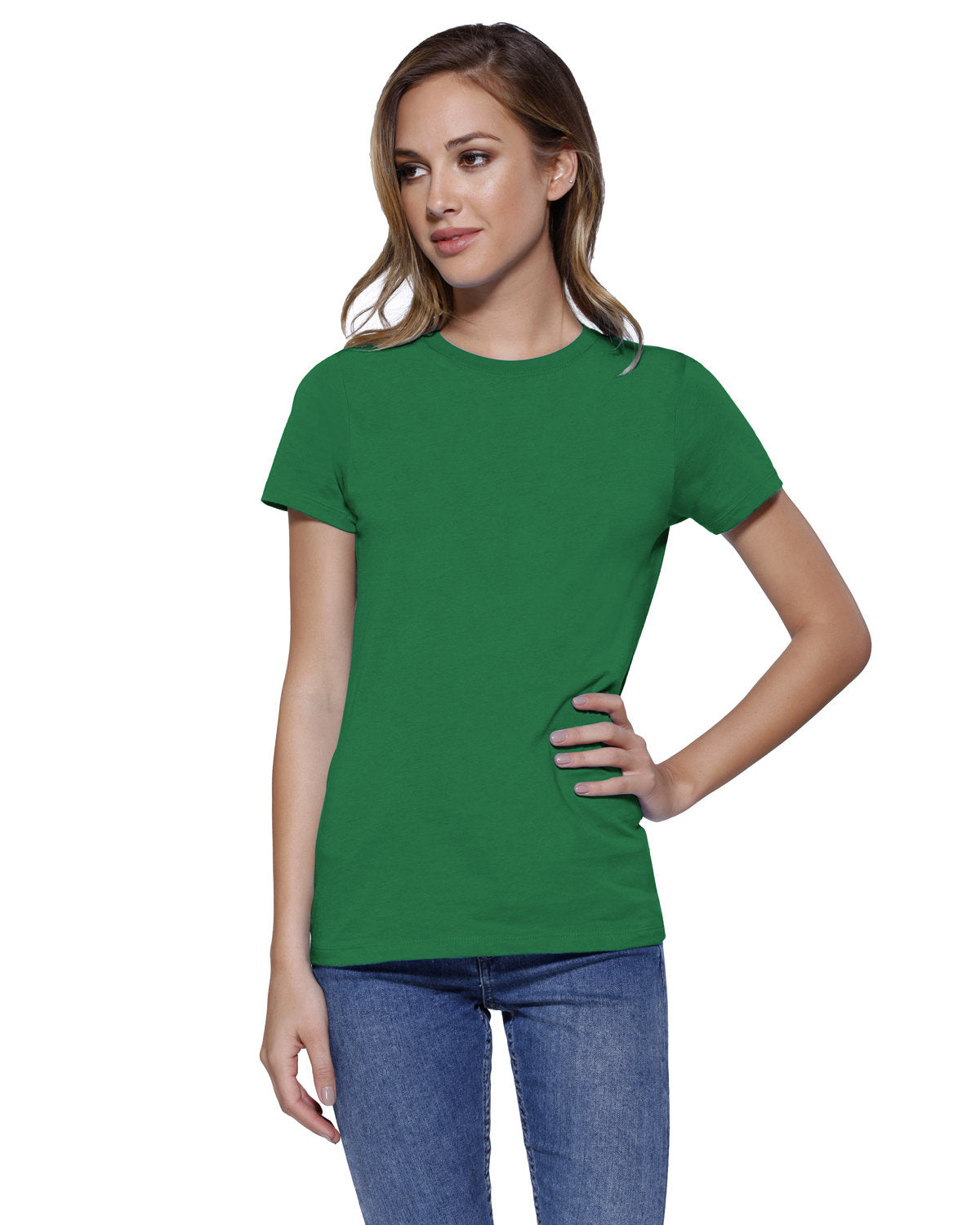 Ladies' Cotton Crew Neck T-shirt
