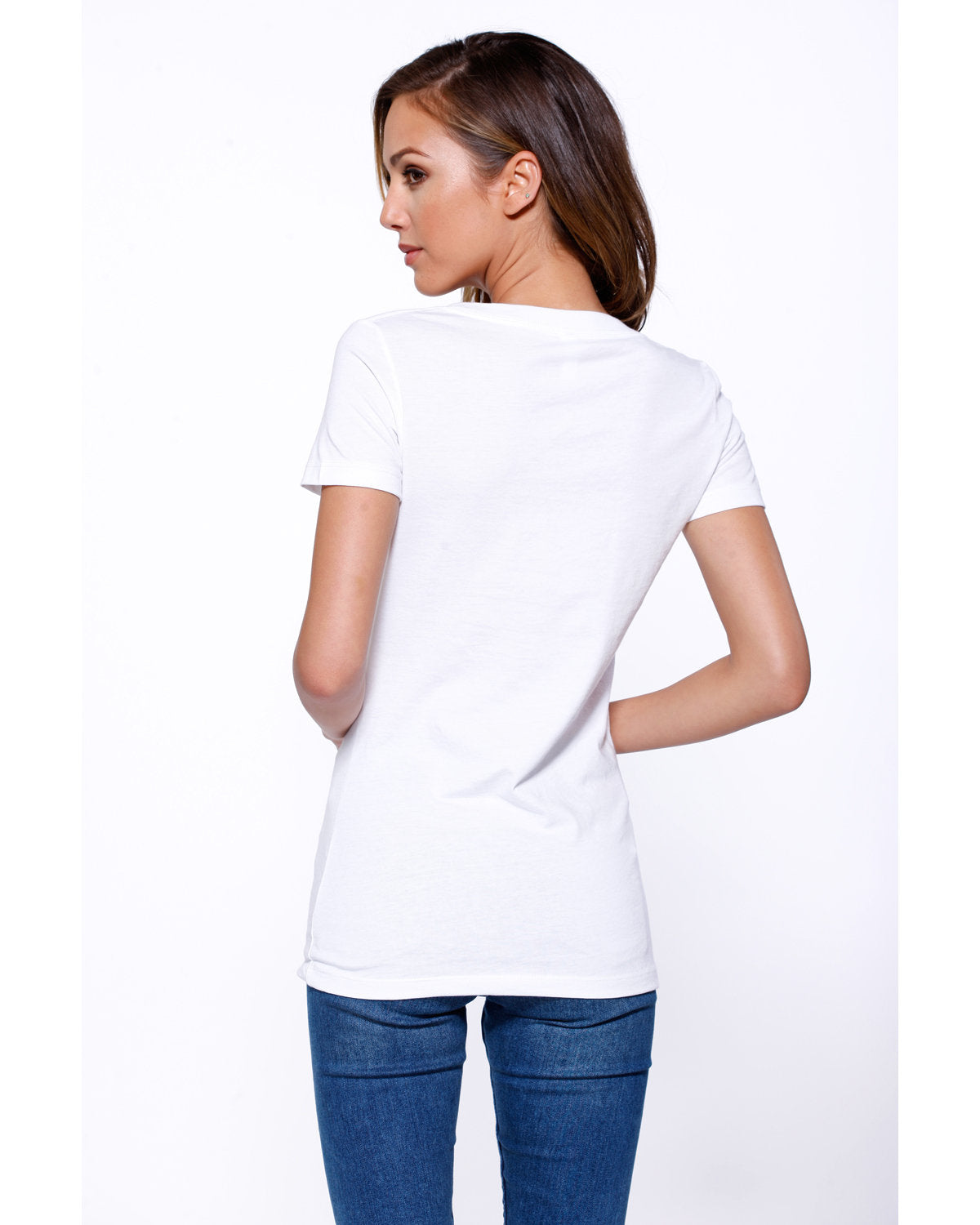 Ladies' Cotton V-Neck T-Shirt