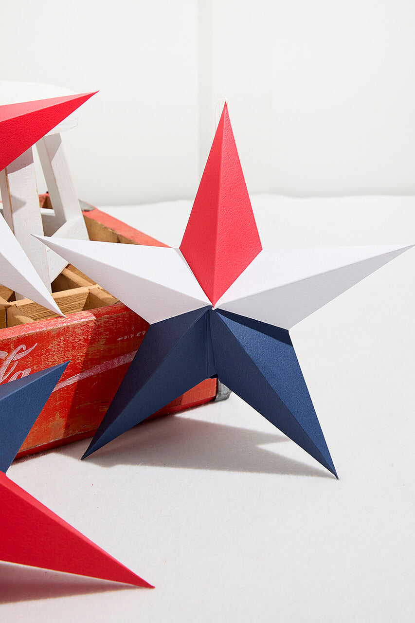 11.75" Paper Americana Star Ornament