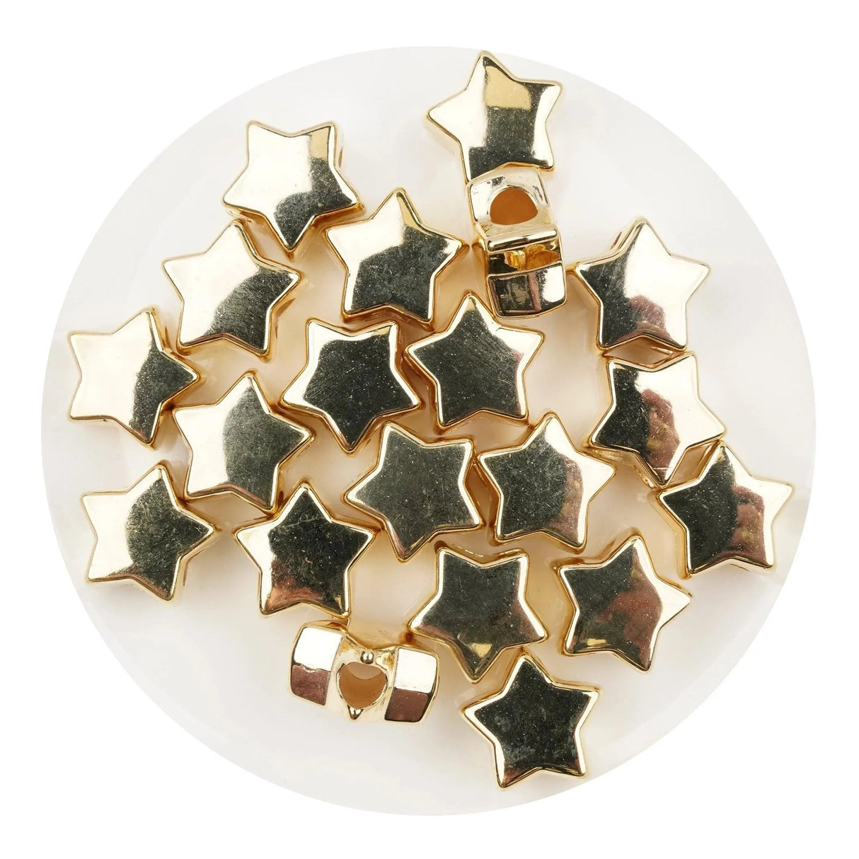Star String Bead - Gold (5 Beads - 12mm)