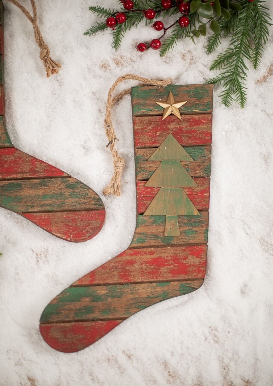Star/Tree Holiday Hanging Stockings
