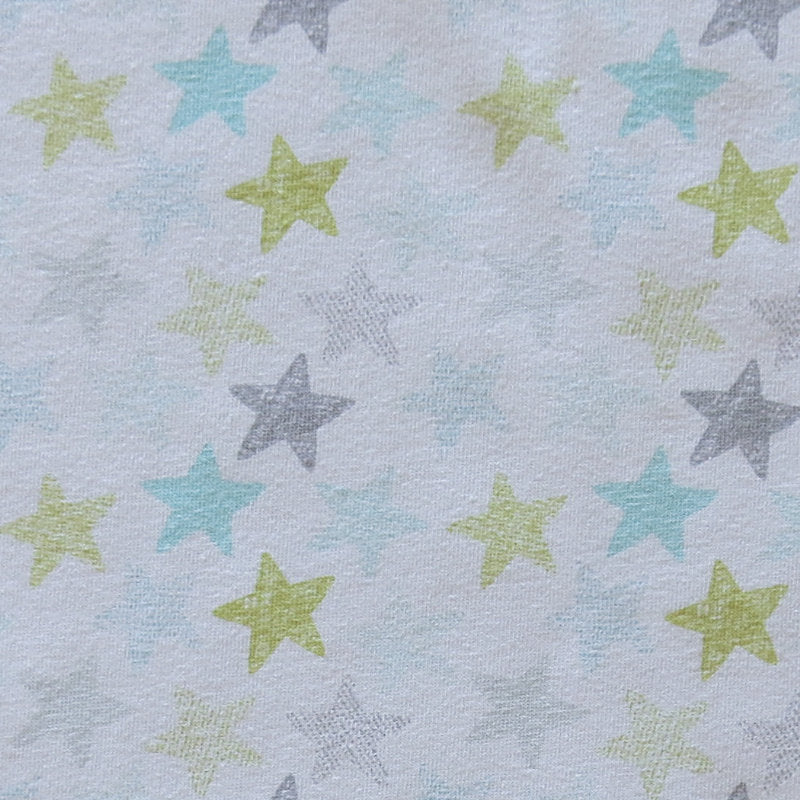 Cotton Lycra Jersey Knit Starlight Starbright Stars 30" Remnant