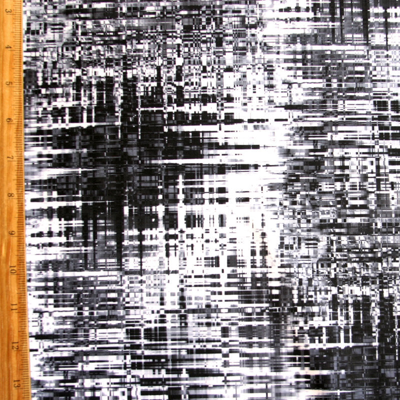 Nylon Spandex Swim Knit Static Print