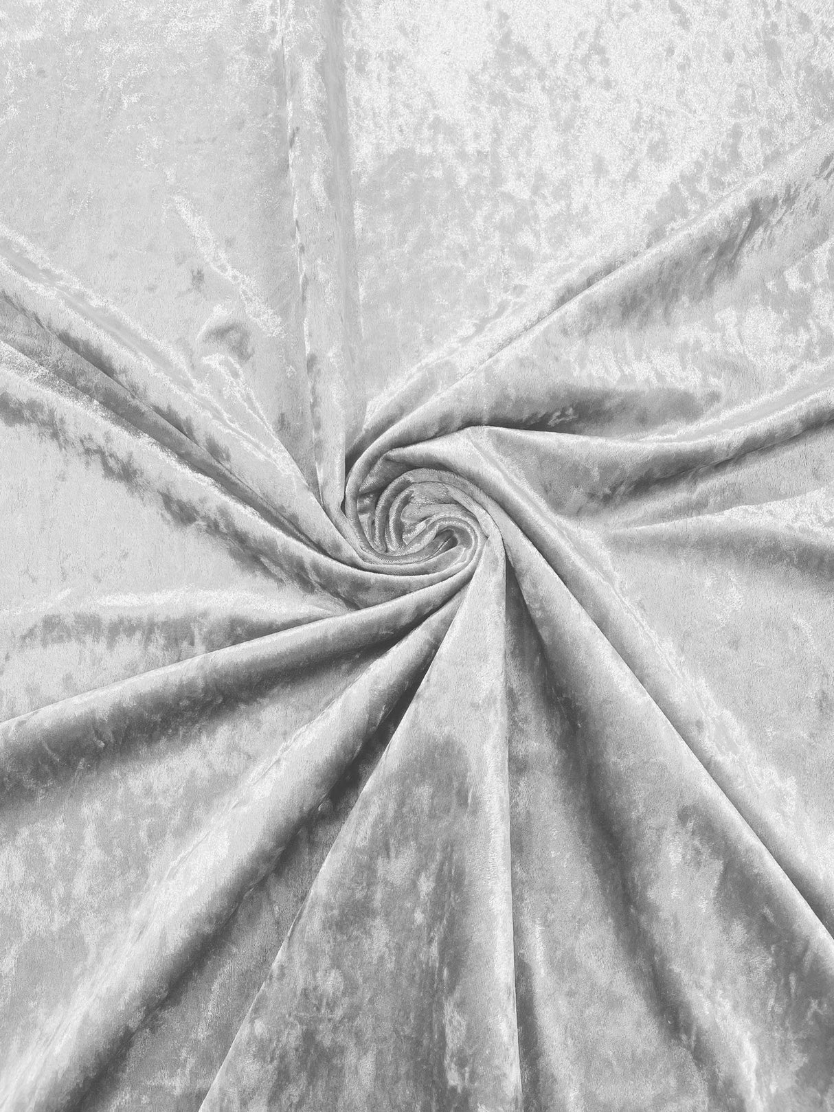 Stretch Crushed Velvet Polyester Spandex Fabric - Solid, 58/62" Width (1 Yard)