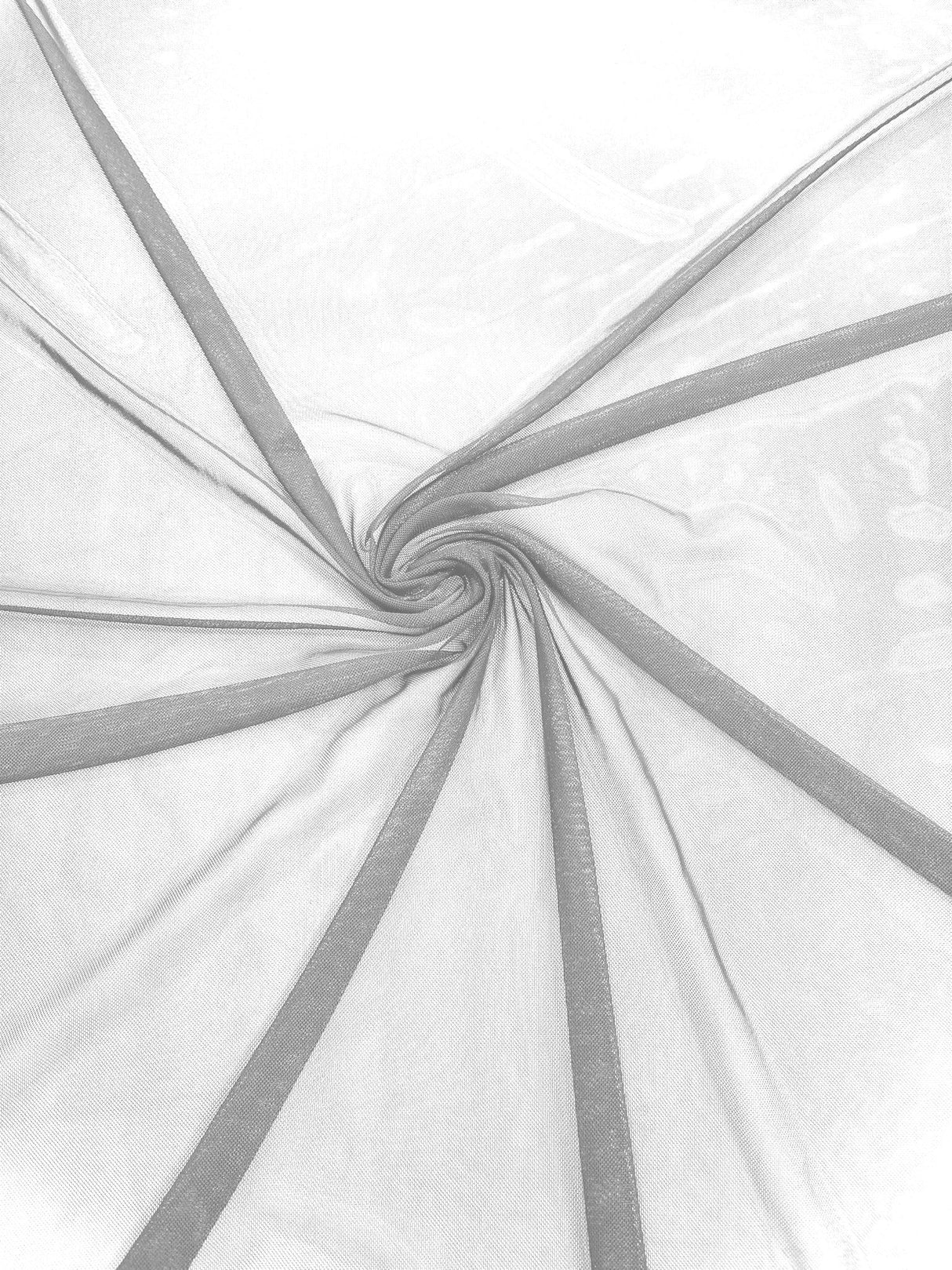 Stretch Power Mesh Nylon Spandex Fabric - Solid, 60" Width (1 Yard)