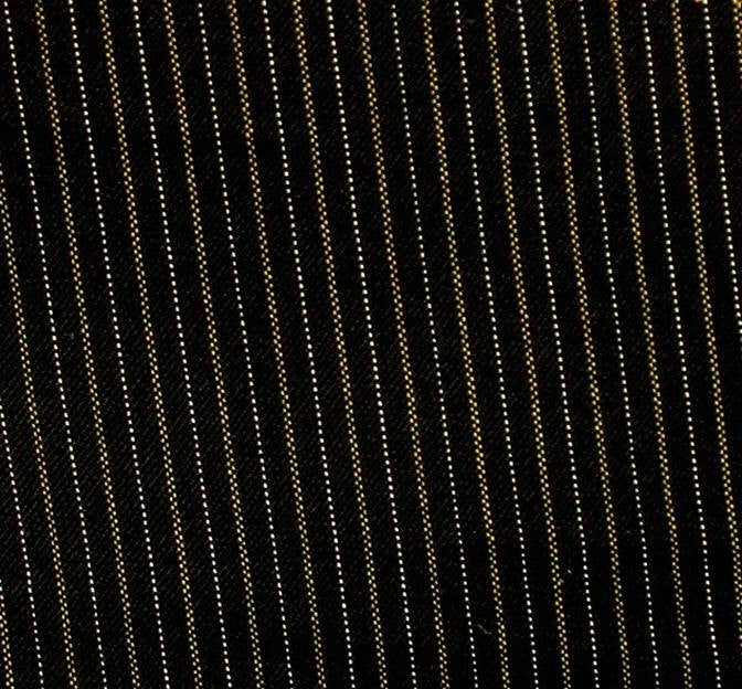 Stretch Stripe 8005 Polyester Rayon Spandex Fabric - Black/Khaki Stripe, 44/45" Width