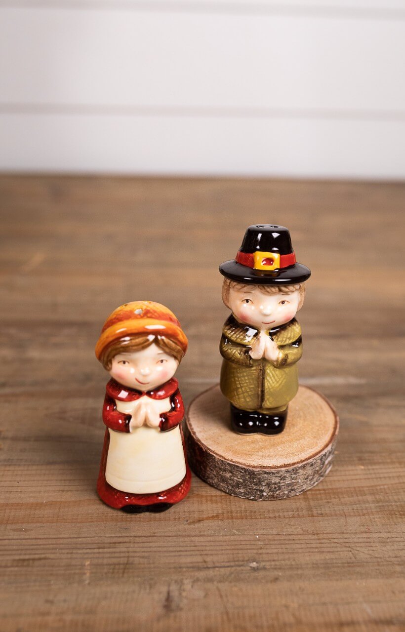 Sweet Pilgrim Salt and Pepper Shakers - Set of 2