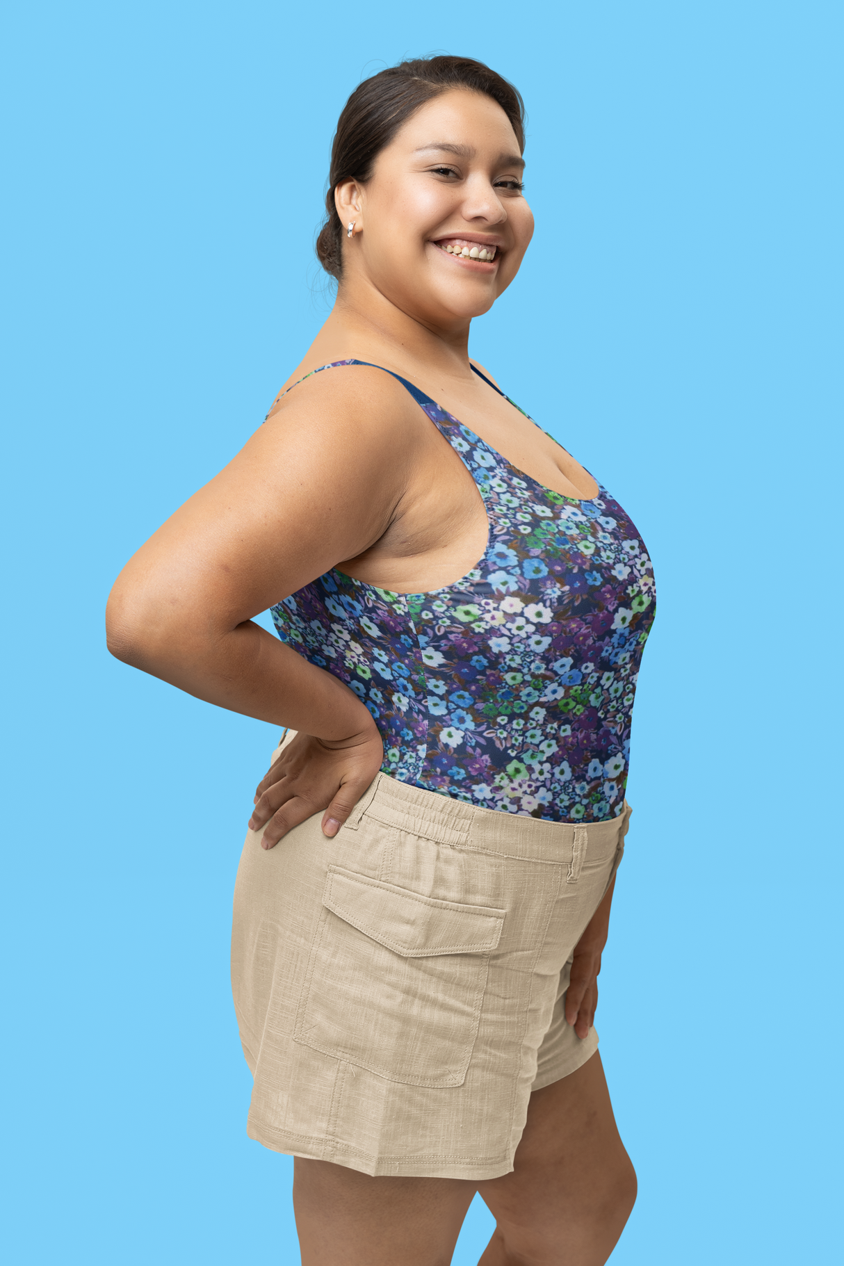 Swim Knit Poly Spandex Kimmy Winter Floral