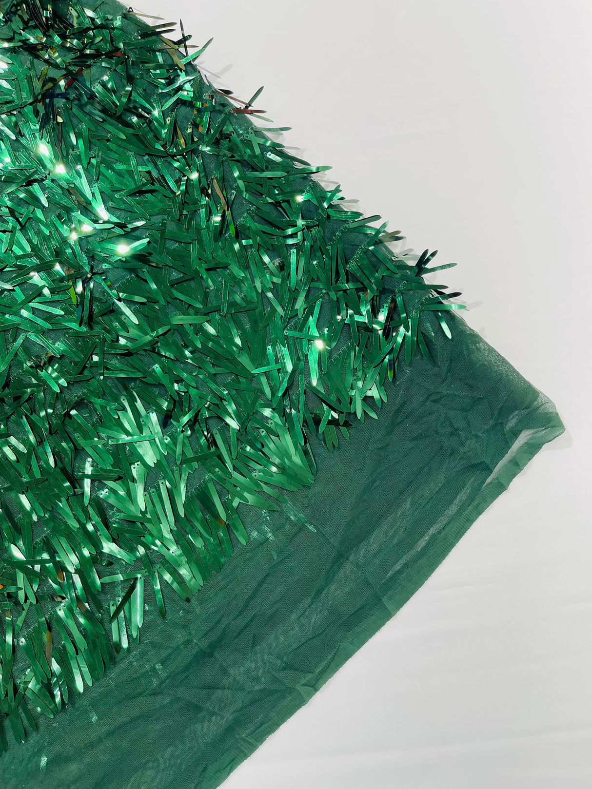 Sword Sequin Sequins Fabric - Iridescent Multi Color Sword Design, 50-54" Width (1 Yard)