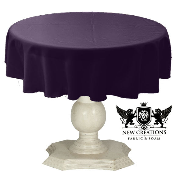 Dull Bridal Satin Fabric - Solid Color, 51" Round (1 Piece)