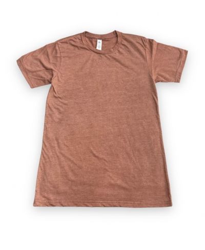 Lucky Blessed Life 3142P Polyester Cotton Fabric - Heather Tan, Sublimation T-Shirt, 4.2 Oz (1 Piece)