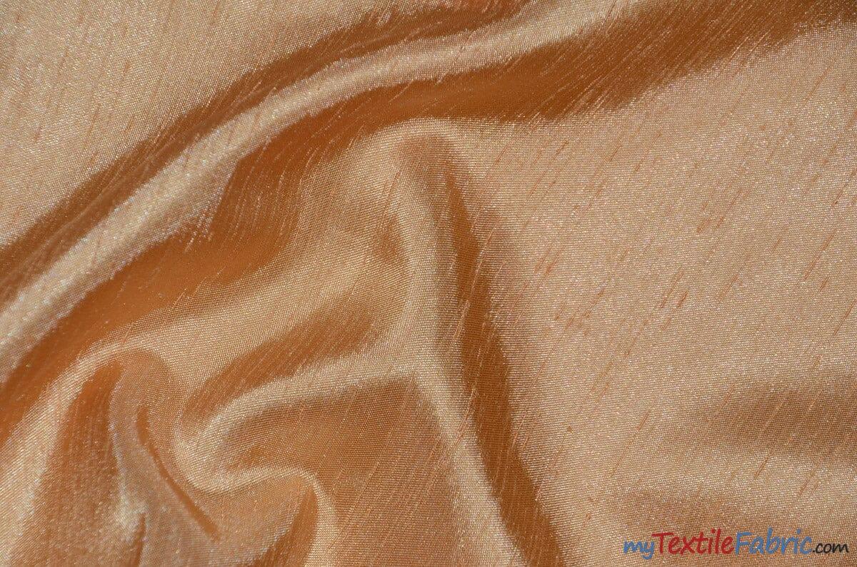 Shantung Satin Polyester Fabric - Reversible Satin Dupioni Silk, Multiple Colors, 58/60" Width (Yards, Bolts, Sample Swatches)
