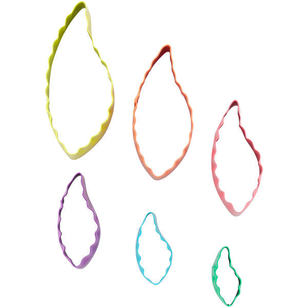 Wilton Leaf-Shaped Fondant Cut-Out Set, 6-Piece