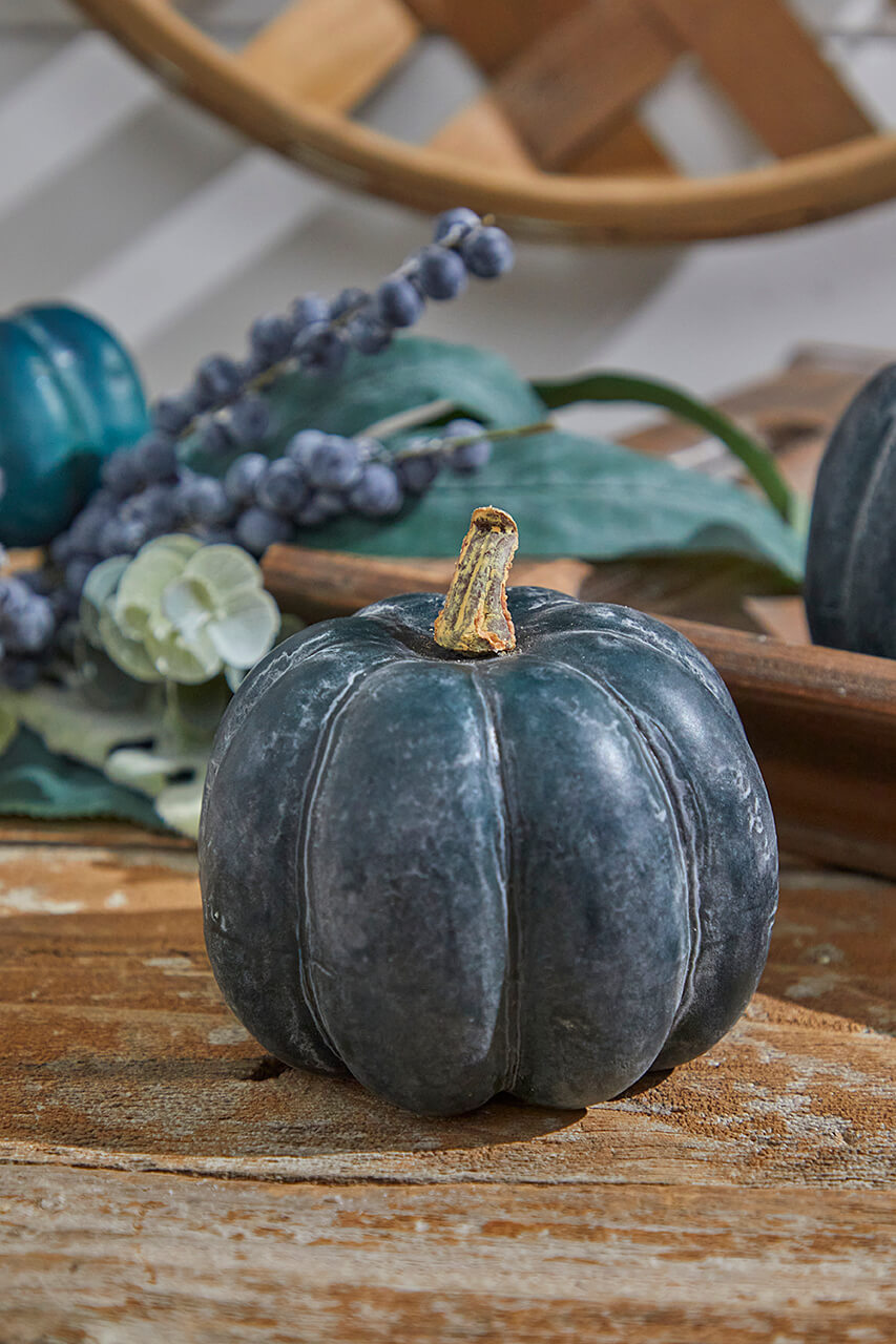 Teal Weathered Pumpkin