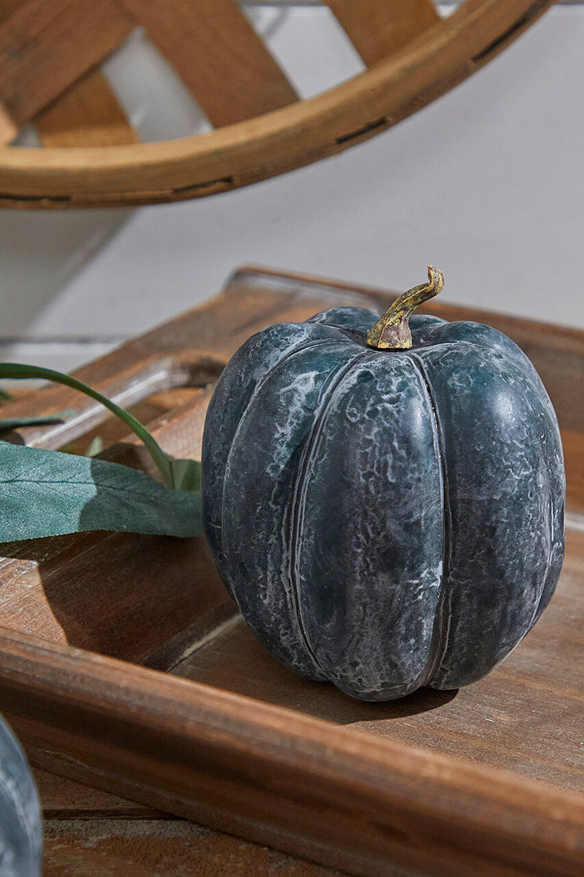 Teal Weathered Pumpkin