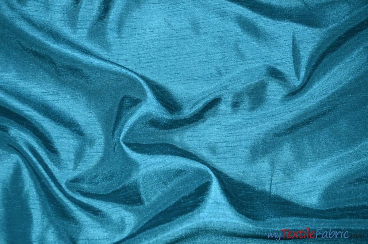 Shantung Satin Polyester Fabric - Reversible Satin Dupioni Silk, Multiple Colors, 58/60" Width (Yards, Bolts, Sample Swatches)