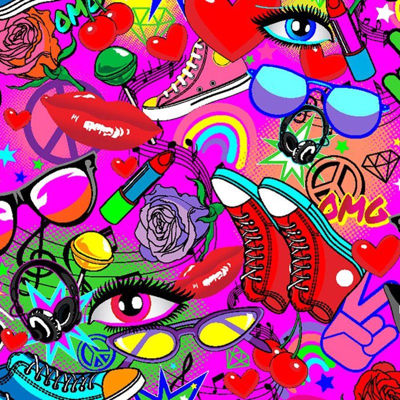 Printed Spandex Teen Pattern Fabric