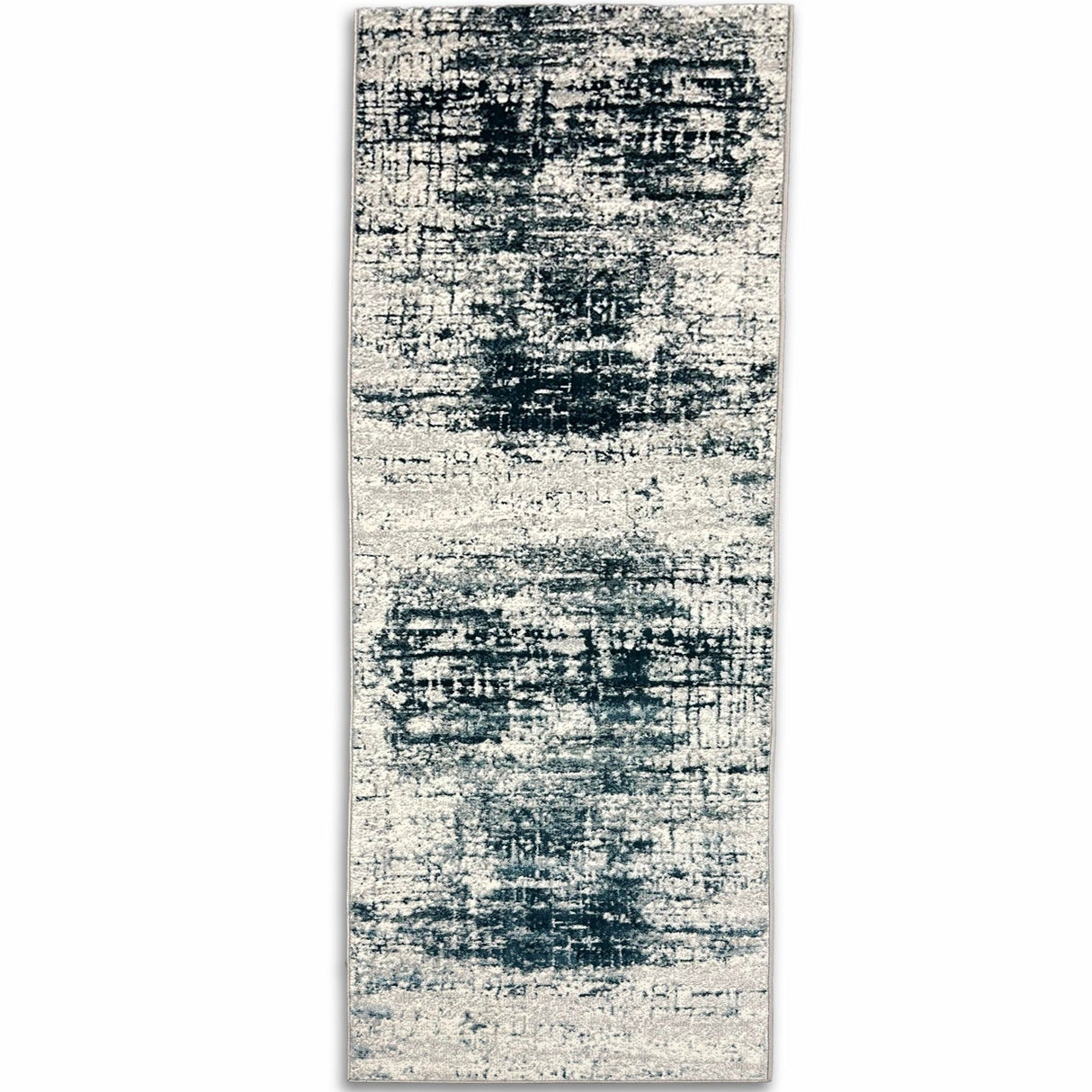 Tess 913 Blue Polyester Area Rug - Blue, Machine Made, Made In Turkey (5' 3" X 7' 4")